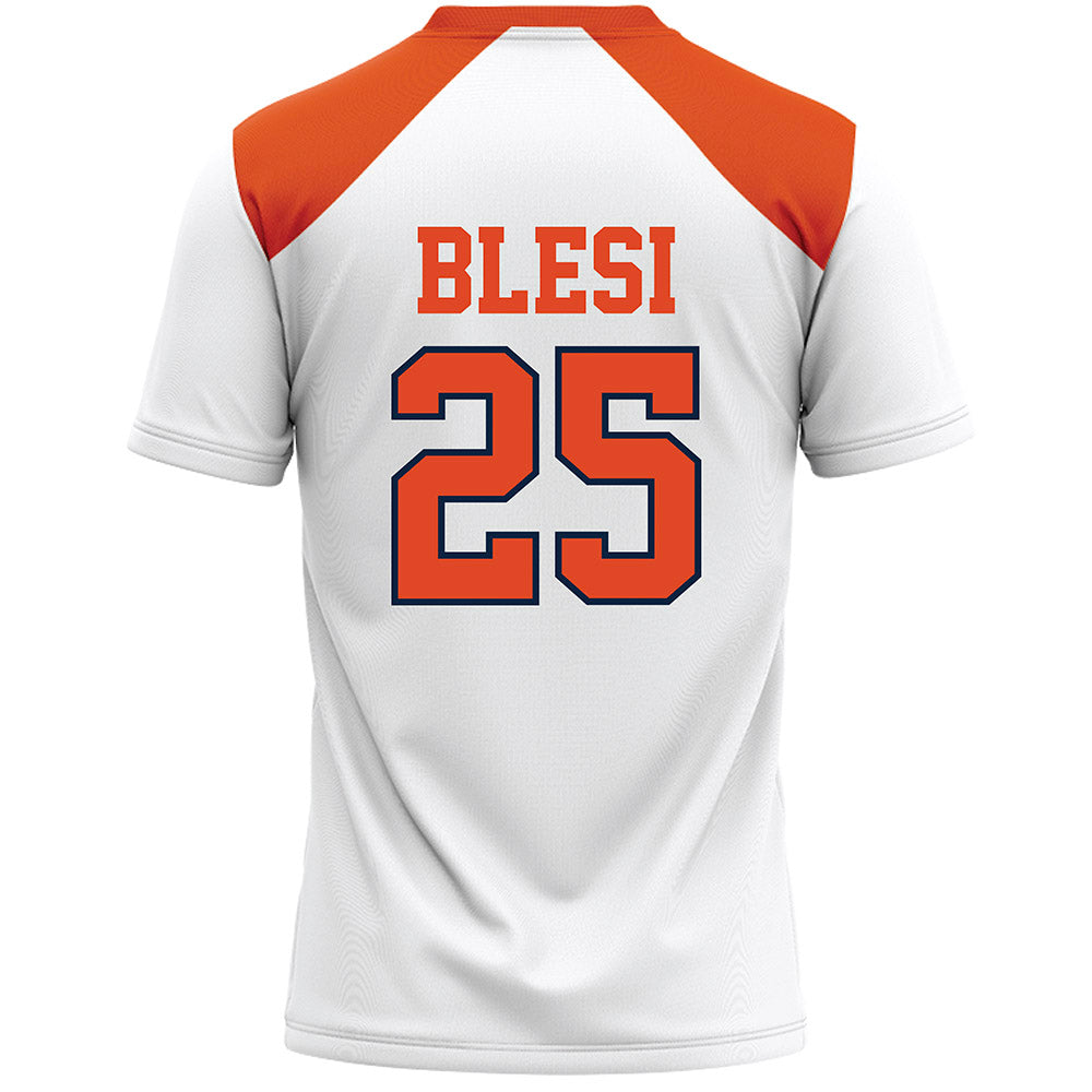 Syracuse - NCAA Women's Lacrosse : Ella Blesi - White Lacrosse Jersey -1