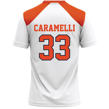 Syracuse - NCAA Women's Lacrosse : Joely Caramelli - White Lacrosse Jersey -1