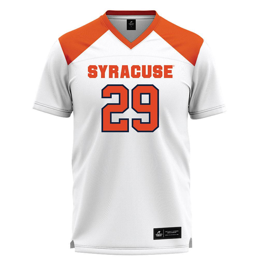 Syracuse - NCAA Women's Lacrosse : Cecelia Webb - White Lacrosse Jersey -0
