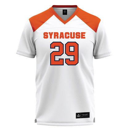 Syracuse - NCAA Women's Lacrosse : Cecelia Webb - White Lacrosse Jersey -0