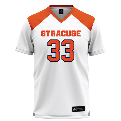 Syracuse - NCAA Women's Lacrosse : Joely Caramelli - White Lacrosse Jersey -0