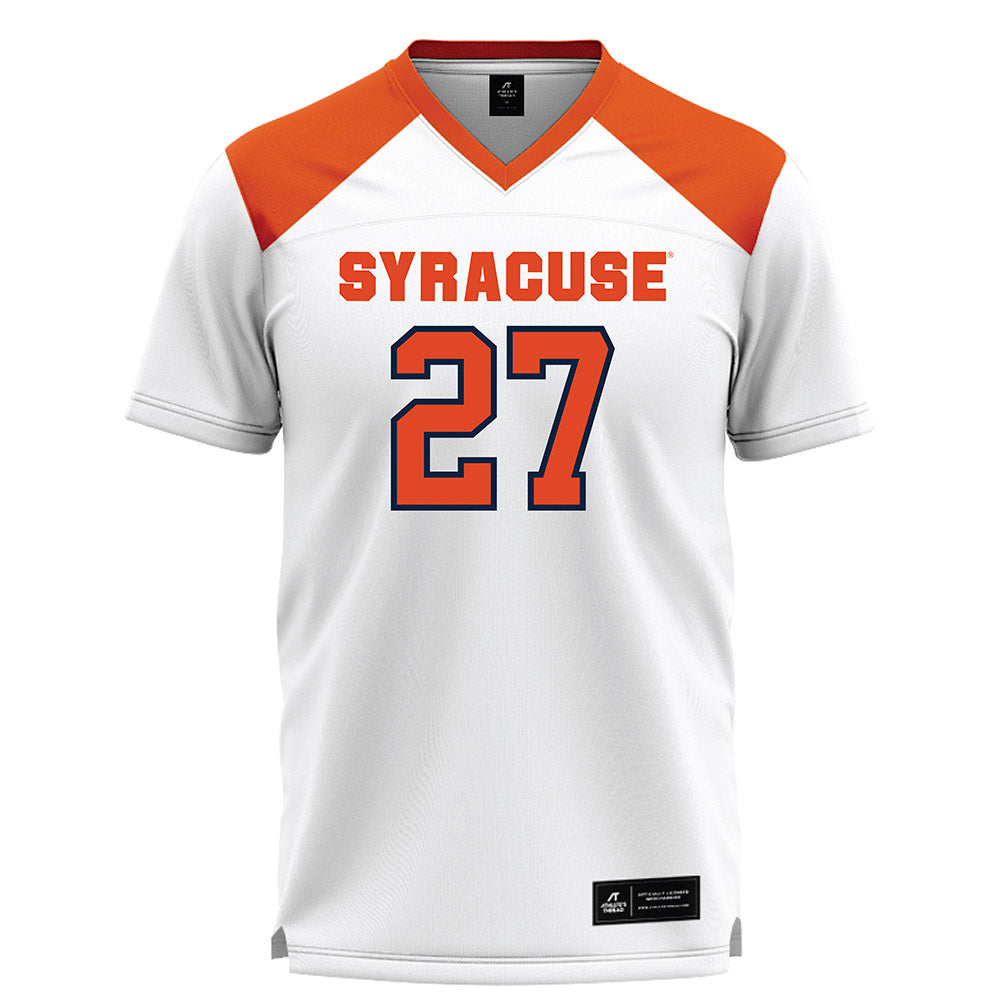 Syracuse - NCAA Women's Lacrosse : Izzy Lahah - White Lacrosse Jersey -0