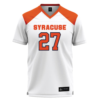 Syracuse - NCAA Women's Lacrosse : Izzy Lahah - White Lacrosse Jersey -0