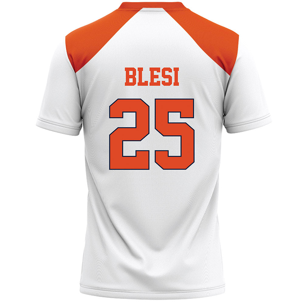 Syracuse - NCAA Women's Lacrosse : Ella Blesi - White Lacrosse Jersey -1