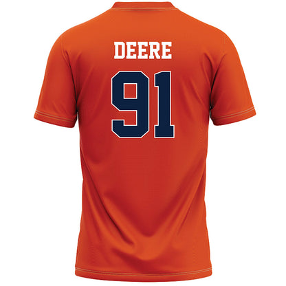 Syracuse - NCAA Men's Lacrosse : Trey Deere - Orange Lacrosse Jersey -1