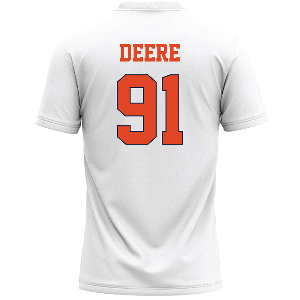 Syracuse - NCAA Men's Lacrosse : Trey Deere - White Lacrosse Jersey -1