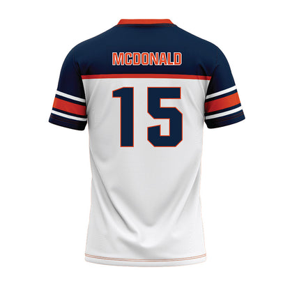 Syracuse - NCAA Football : Derek McDonald - White Football Jersey