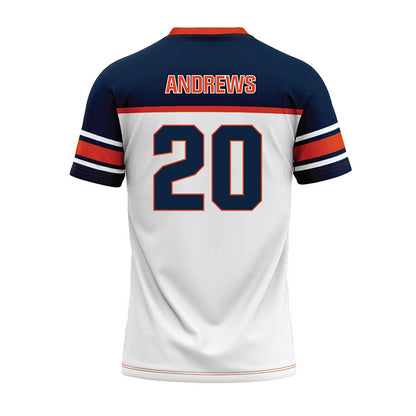 Syracuse - NCAA Football : Rayshon Andrews - White Football Jersey-1