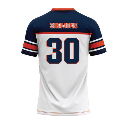Syracuse - NCAA Football : Chase Simmons - White Football Jersey-1