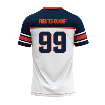 Syracuse - NCAA Football : Elijah Fuentes-Cundiff - White Football Jersey