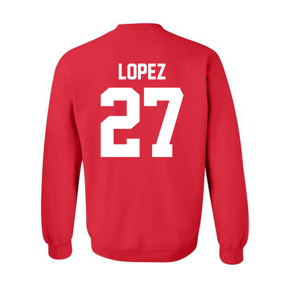 New Mexico - NCAA Baseball : David Lopez - Classic Shersey Crewneck Sweatshirt-1