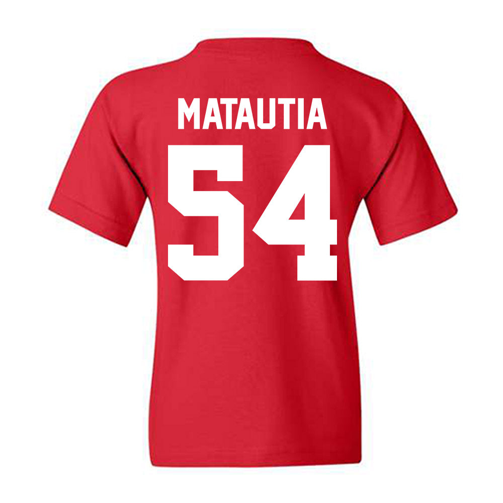 New Mexico - NCAA Football : Jojo Matautia - Classic Shersey Youth T-Shirt-1