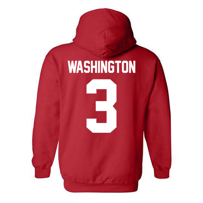 New Mexico - NCAA Men's Basketball : Tru Washington - Classic Shersey Hooded Sweatshirt-1