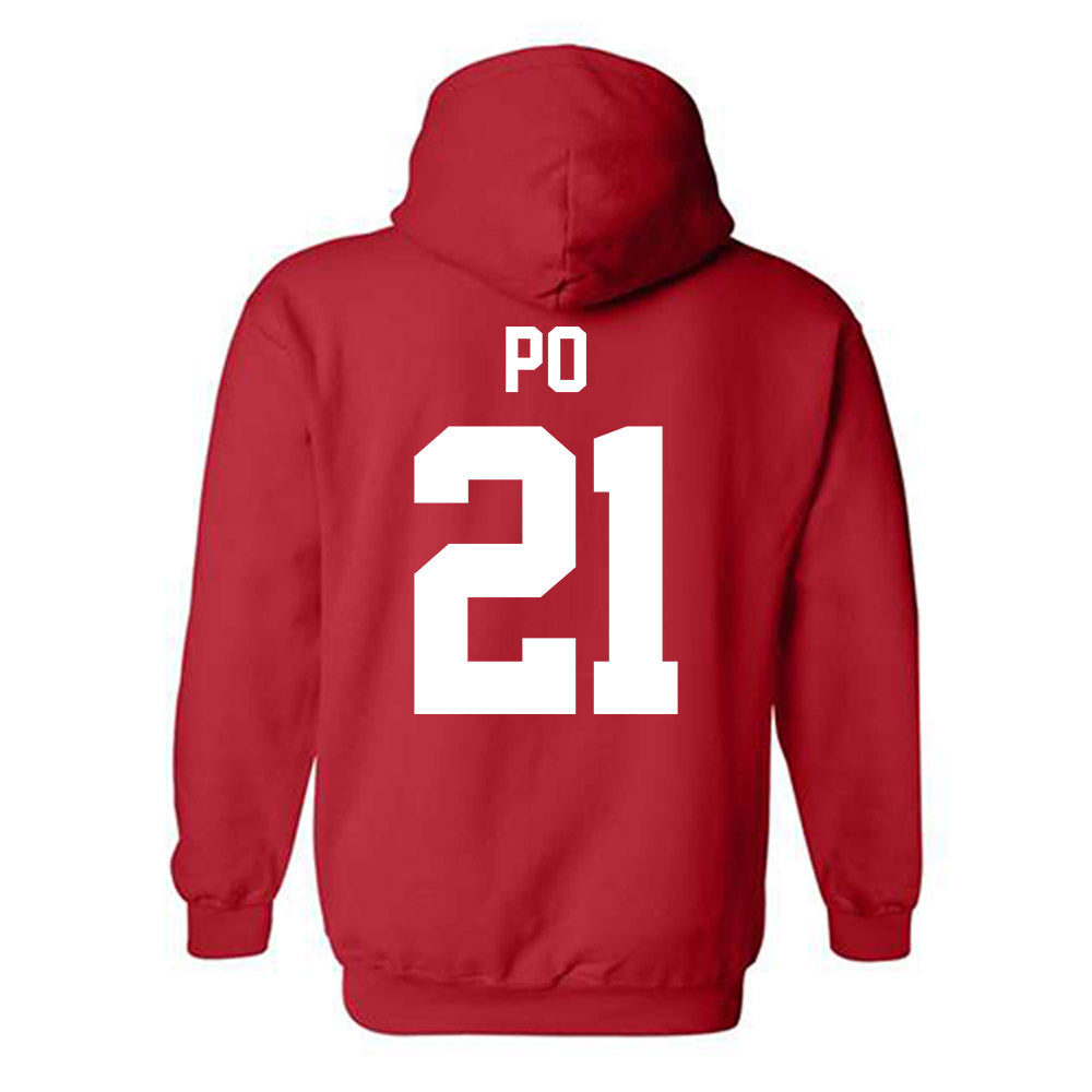 New Mexico - NCAA Women's Basketball : Reza Po - Classic Shersey Hooded Sweatshirt-1