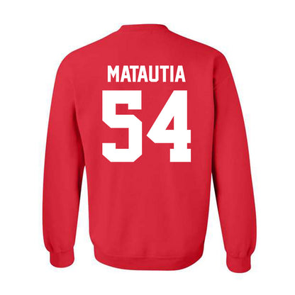 New Mexico - NCAA Football : Jojo Matautia - Classic Shersey Crewneck Sweatshirt-1