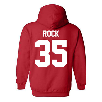 New Mexico - NCAA Men's Basketball : JT Rock - Classic Shersey Hooded Sweatshirt-1