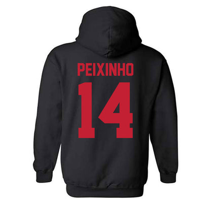 New Mexico - NCAA Women's Basketball : Leonor Peixinho - Classic Shersey Hooded Sweatshirt-1