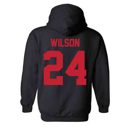 New Mexico - NCAA Football : Jayden Wilson - Classic Shersey Hooded Sweatshirt-1