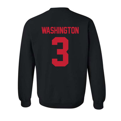 New Mexico - NCAA Men's Basketball : Tru Washington - Classic Shersey Crewneck Sweatshirt-1