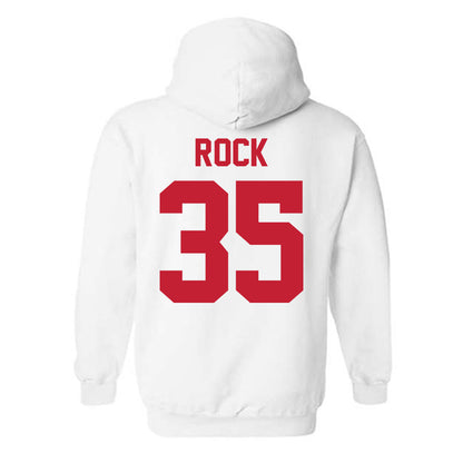 New Mexico - NCAA Men's Basketball : JT Rock - Classic Shersey Hooded Sweatshirt-1