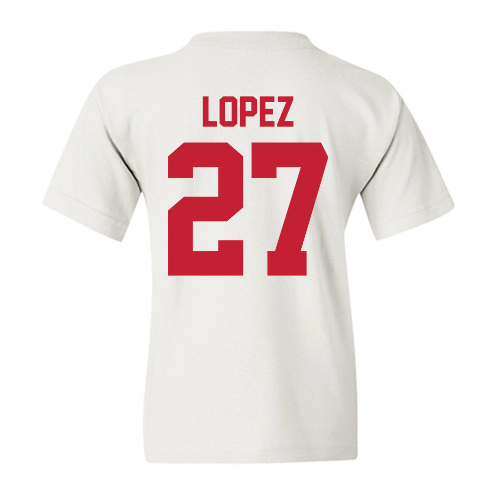 New Mexico - NCAA Baseball : David Lopez - Classic Shersey Youth T-Shirt-1