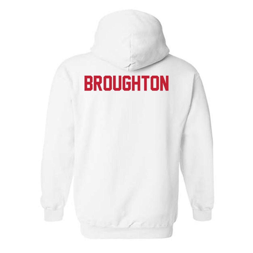 New Mexico - NCAA Women's Swimming & Diving : Ellie Broughton - Classic Shersey Hooded Sweatshirt-1