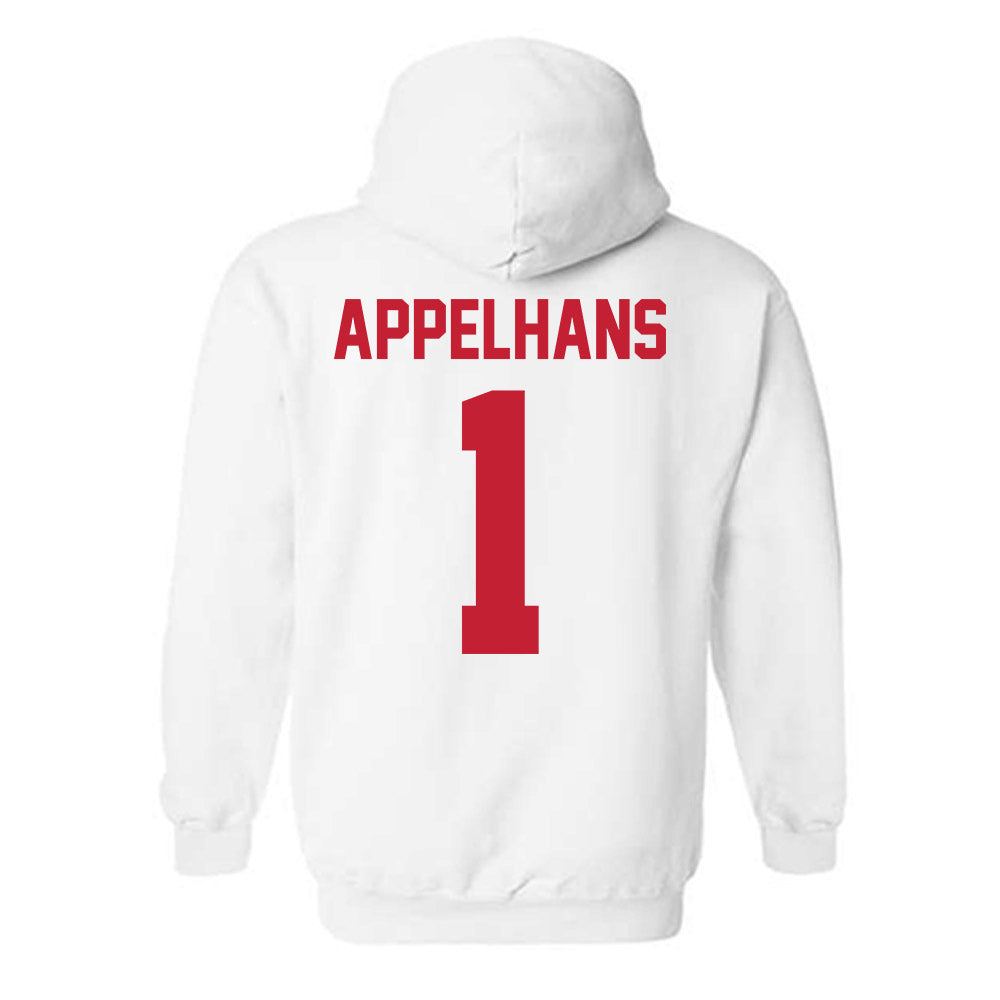 New Mexico - NCAA Men's Basketball : Braden Appelhans - Classic Shersey Hooded Sweatshirt-1