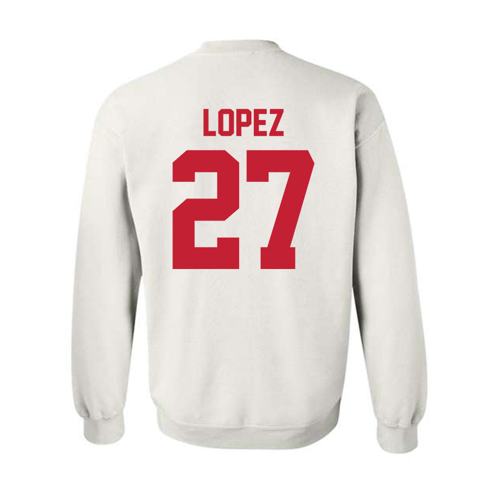 New Mexico - NCAA Baseball : David Lopez - Classic Shersey Crewneck Sweatshirt-1