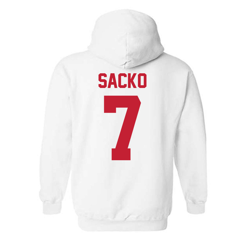 New Mexico - NCAA Men's Basketball : Ibrahima Sacko - Classic Shersey Hooded Sweatshirt-1