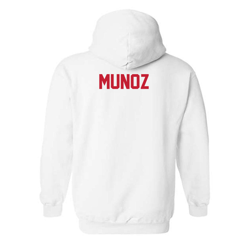 New Mexico - NCAA Men's Track & Field : Antonio Munoz - Classic Shersey Hooded Sweatshirt-1