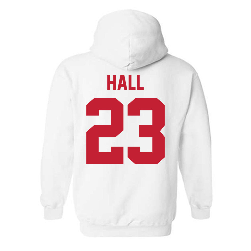 New Mexico - NCAA Men's Basketball : Jake Hall - Classic Shersey Hooded Sweatshirt-1