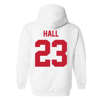 New Mexico - NCAA Men's Basketball : Jake Hall - Classic Shersey Hooded Sweatshirt-1