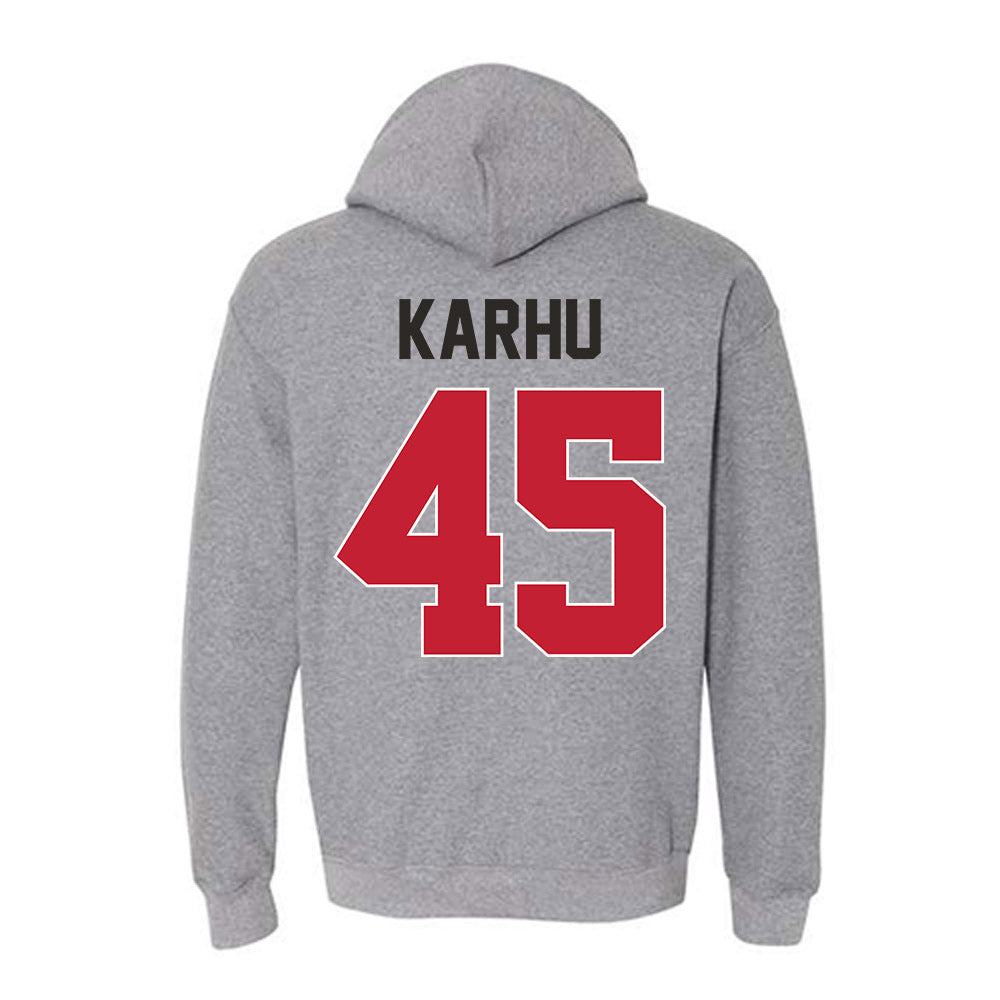 New Mexico - NCAA Football : Brett Karhu - Classic Shersey Hooded Sweatshirt-1