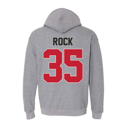 New Mexico - NCAA Men's Basketball : JT Rock - Classic Shersey Hooded Sweatshirt-1