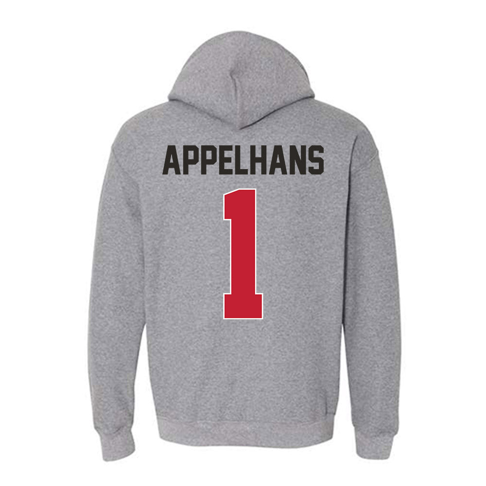 New Mexico - NCAA Men's Basketball : Braden Appelhans - Classic Shersey Hooded Sweatshirt-1