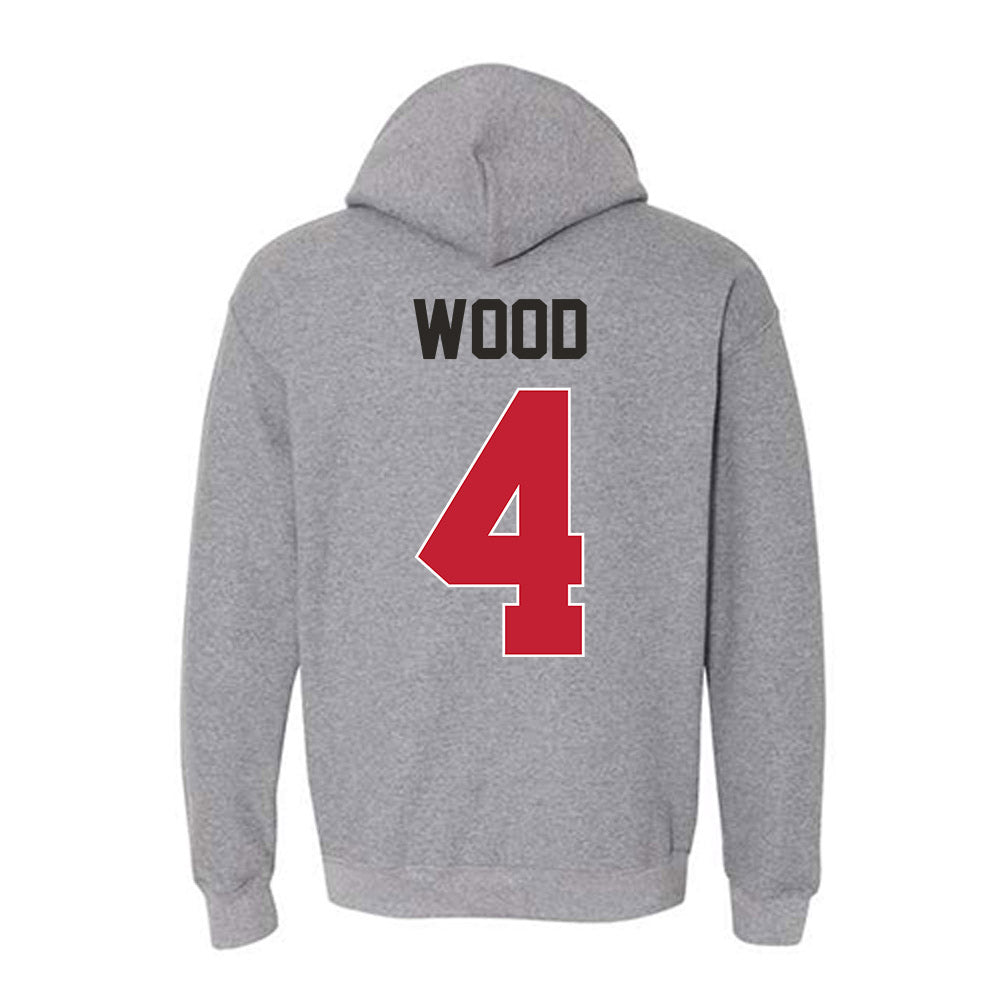 New Mexico - NCAA Baseball : Tye Wood - Classic Shersey Hooded Sweatshirt-1