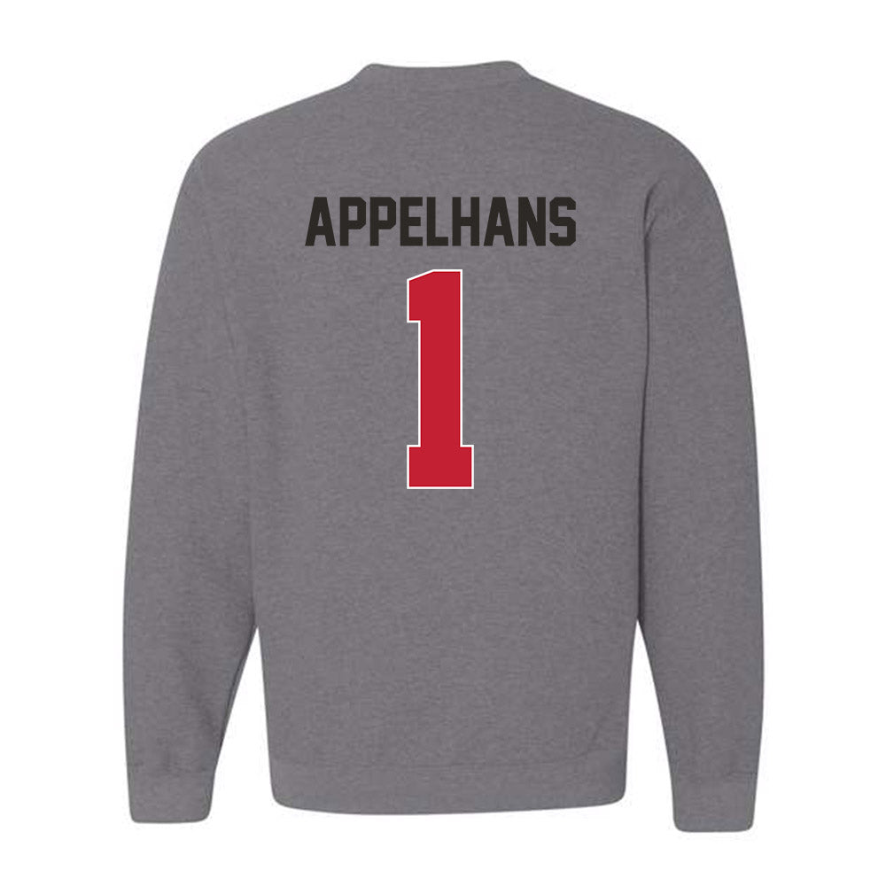 New Mexico - NCAA Men's Basketball : Braden Appelhans - Classic Shersey Crewneck Sweatshirt-1