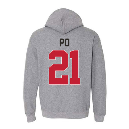 New Mexico - NCAA Women's Basketball : Reza Po - Classic Shersey Hooded Sweatshirt-1