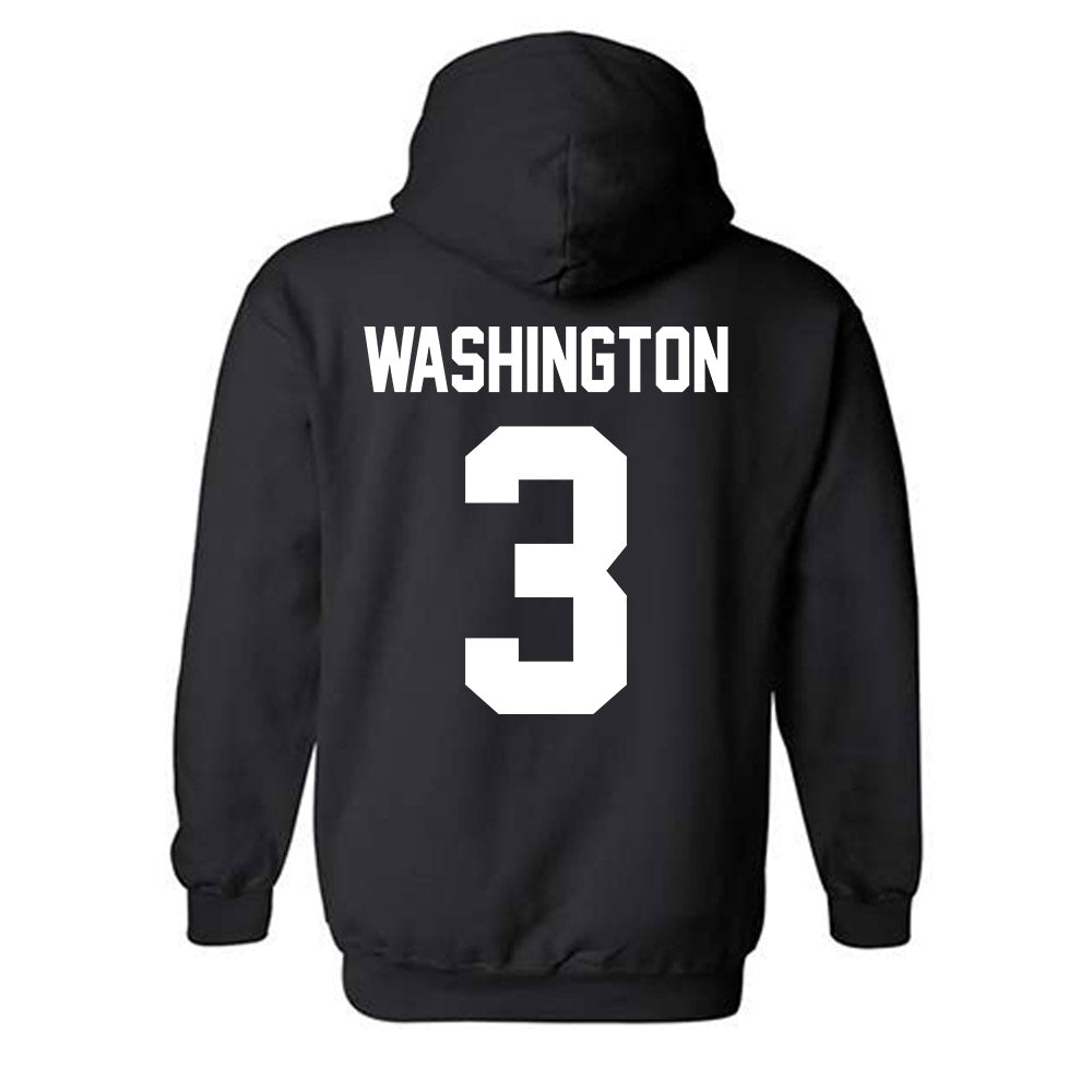 New Mexico - NCAA Men's Basketball : Tru Washington - Classic Shersey Hooded Sweatshirt-1