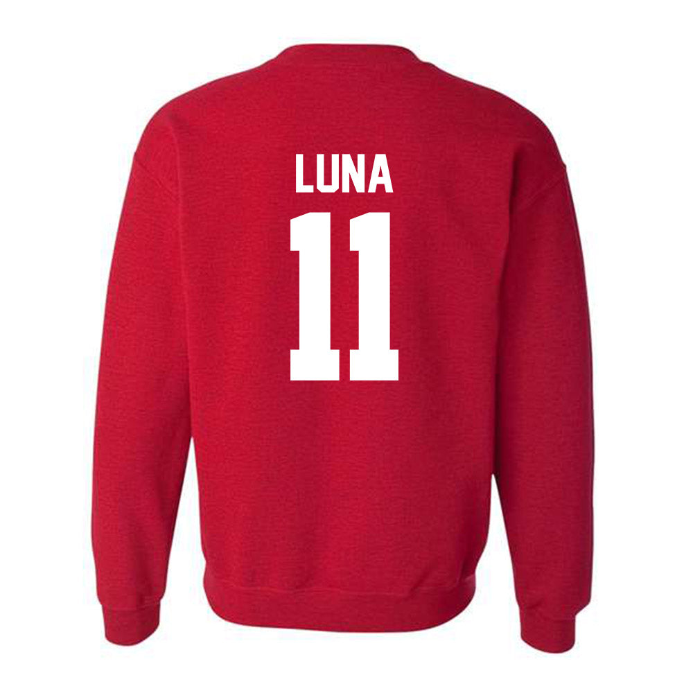 New Mexico - NCAA Men's Golf : Valentin Luna - Classic Fashion Shersey Crewneck Sweatshirt-1