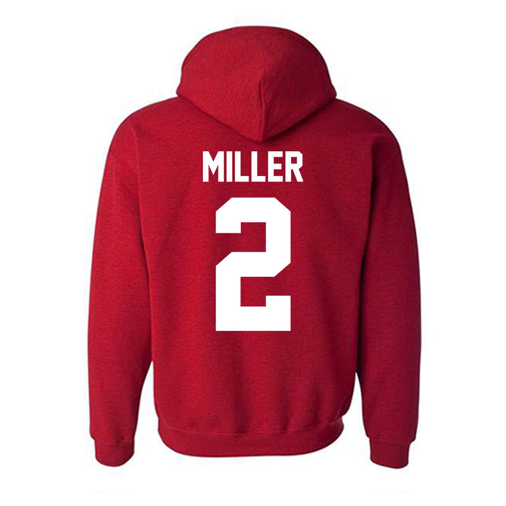 New Mexico - NCAA Men's Basketball : Tajavis Miller - Classic Fashion Shersey Hooded Sweatshirt-1