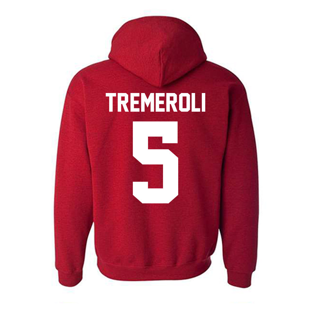 New Mexico - NCAA Women's Volleyball : Amanda Tremeroli - Classic Fashion Shersey Hooded Sweatshirt-1