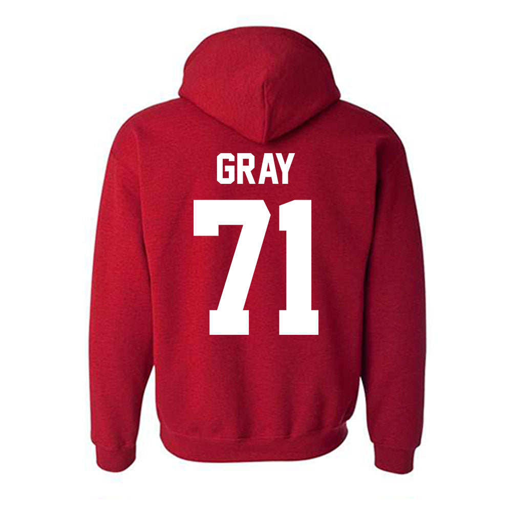 New Mexico - NCAA Football : Travis Gray - Classic Fashion Shersey Hooded Sweatshirt-1