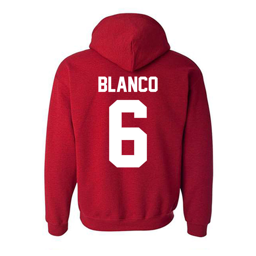 New Mexico - NCAA Women's Volleyball : Madison Blanco - Classic Fashion Shersey Hooded Sweatshirt-1