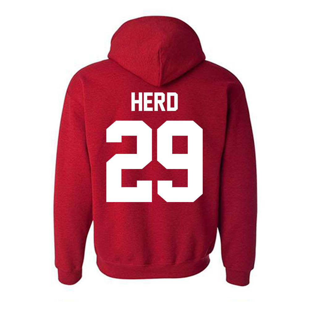 New Mexico - NCAA Baseball : Caleb Herd - Classic Fashion Shersey Hooded Sweatshirt-1