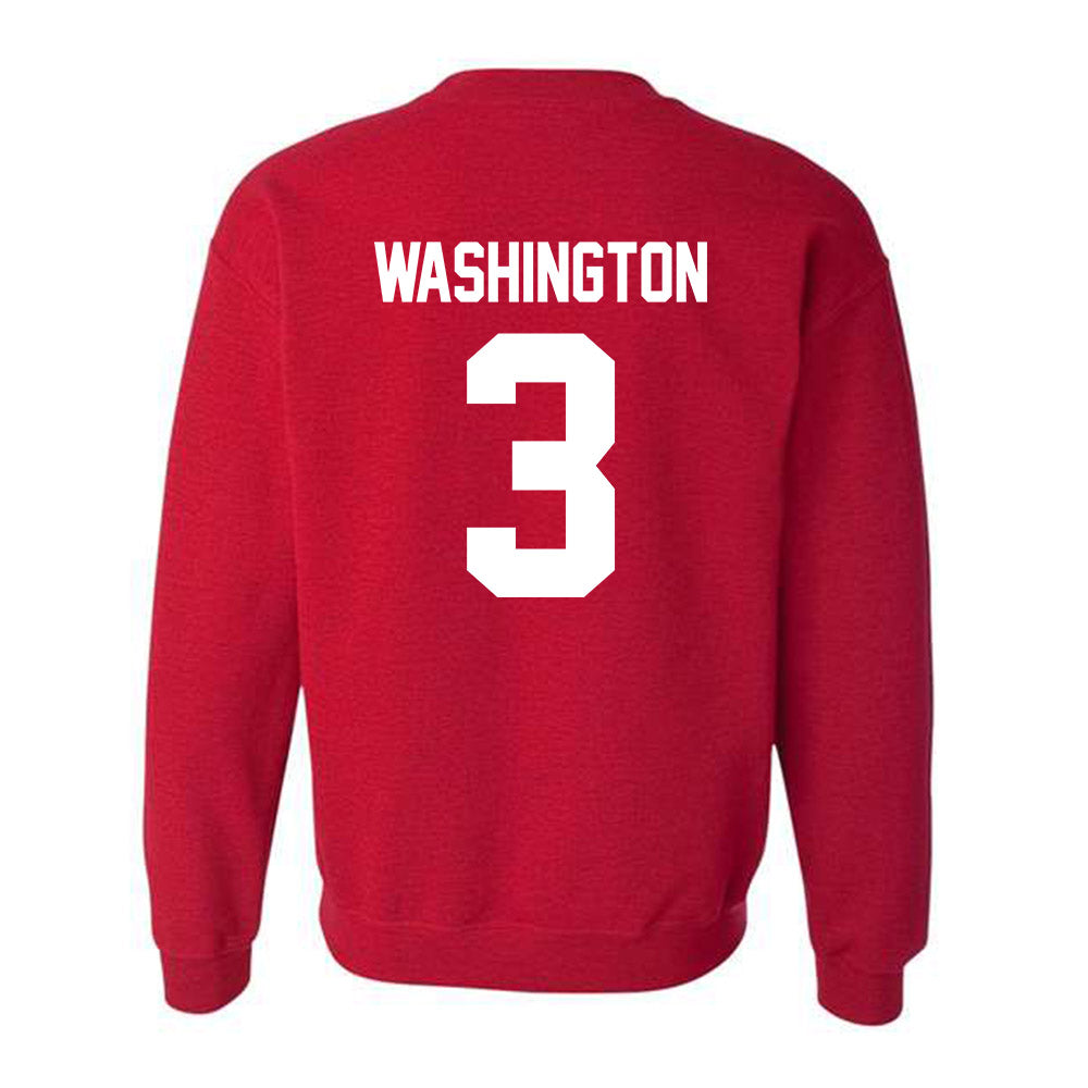 New Mexico - NCAA Men's Basketball : Tru Washington - Classic Fashion Shersey Crewneck Sweatshirt-1