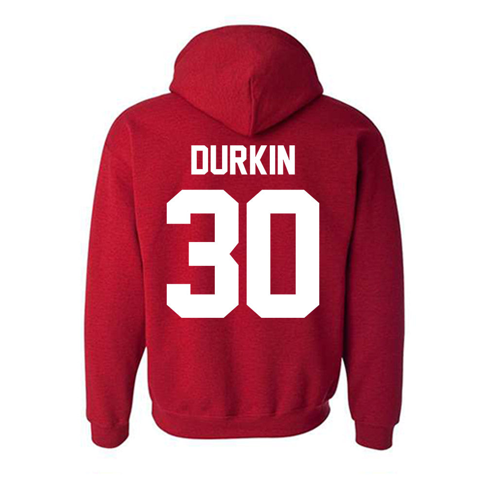 New Mexico - NCAA Football : Brendan Durkin - Classic Fashion Shersey Hooded Sweatshirt-1