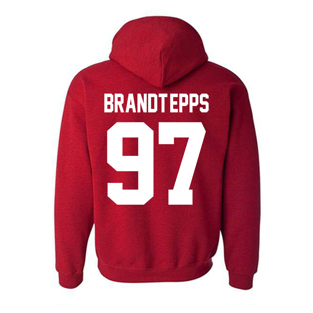 New Mexico - NCAA Football : Devin Brandt-Epps - Classic Fashion Shersey Hooded Sweatshirt-1