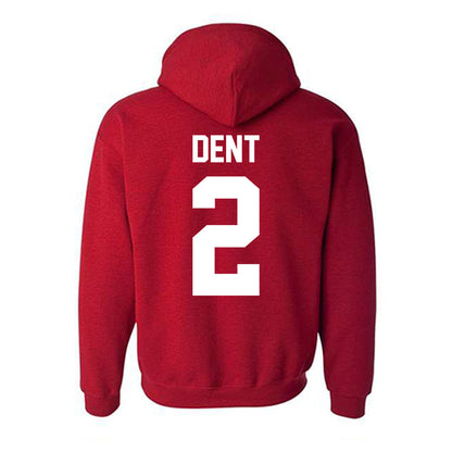 New Mexico - NCAA Men's Basketball : Donovan Dent - Classic Fashion Shersey Hooded Sweatshirt-1