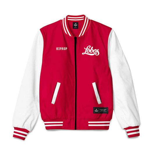 New Mexico - NCAA Men's Cross Country : Lukas Kiprop - Bomber Jacket-0